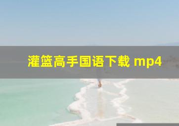 灌篮高手国语下载 mp4